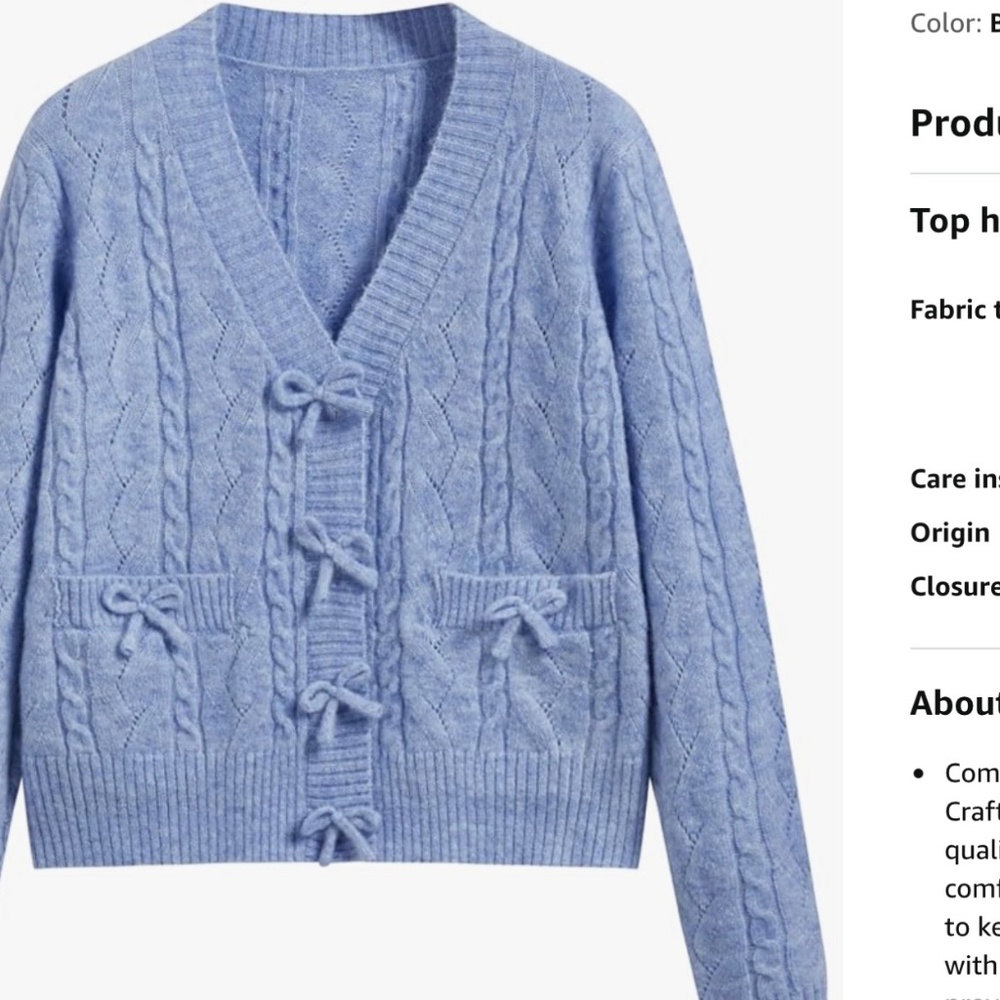 Blue sweater